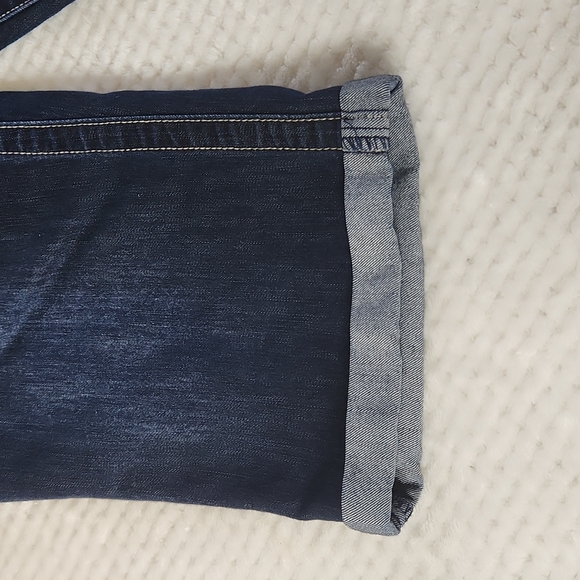 OSO WOMENS CAPRI JEANS SIZE 14 DARK BLUE COLOR - Picture 7 of 12